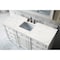 James Martin Vanities Bristol 60in Single Vanity, Bright White w/ 3 CM Eternal Jasmine Pearl Quartz Top 157-V60S-BW-3EJP - alternate 5